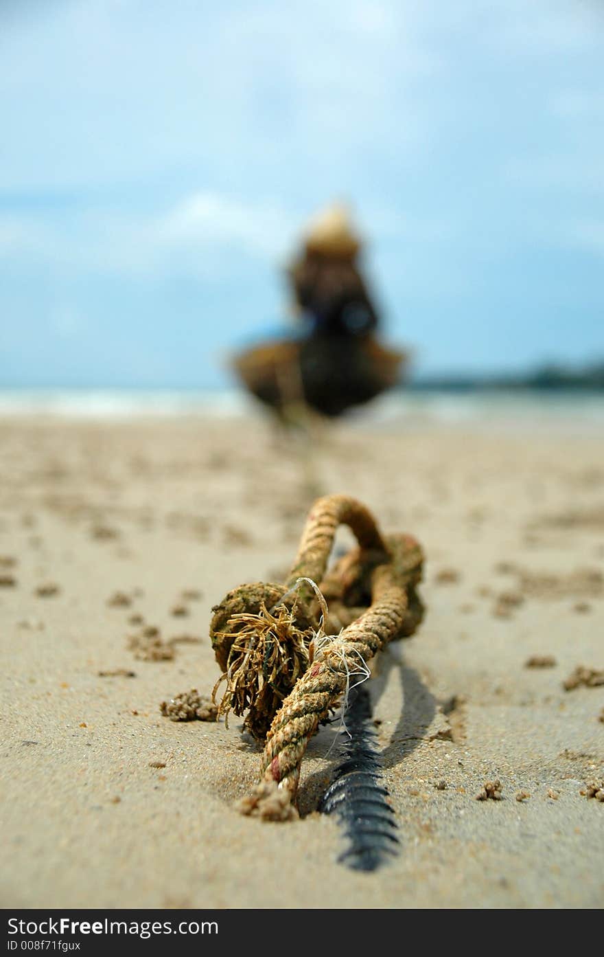 Anchor and boat