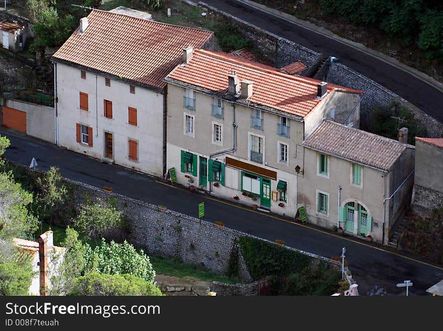 Traditional french restaurant along the road