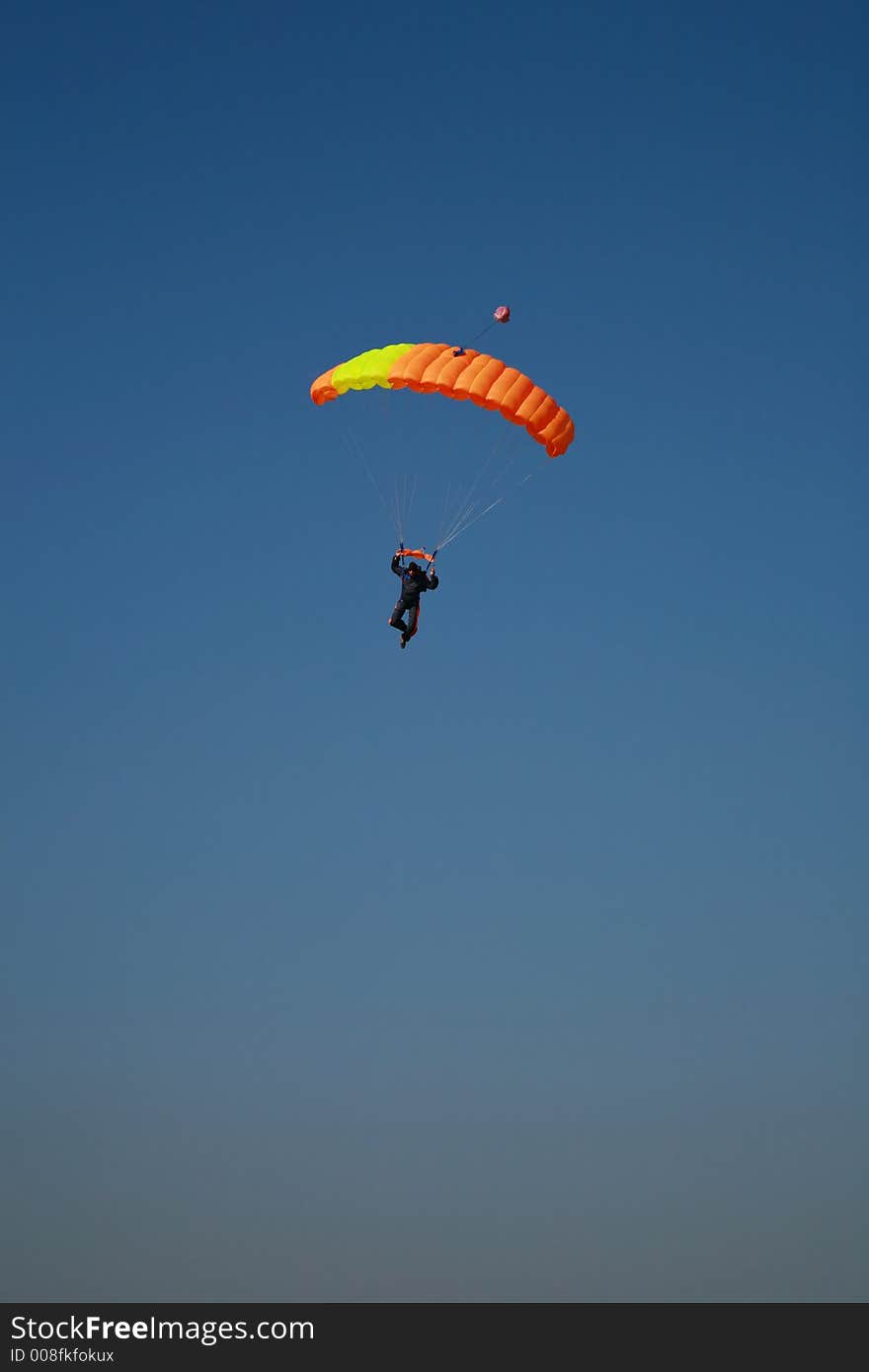 Sky Diving - Concept of Extreme Sports. Sky Diving - Concept of Extreme Sports