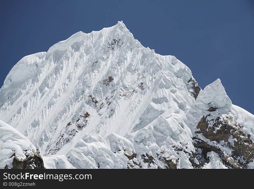 Beautiful mountain Alpamayo in the Cordilleras. Beautiful mountain Alpamayo in the Cordilleras