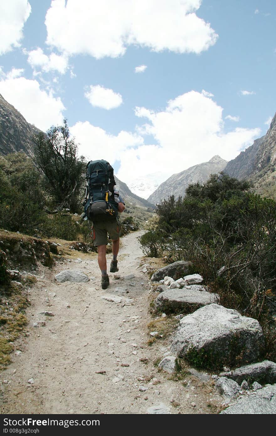 Hiking in the Cordillera mountain