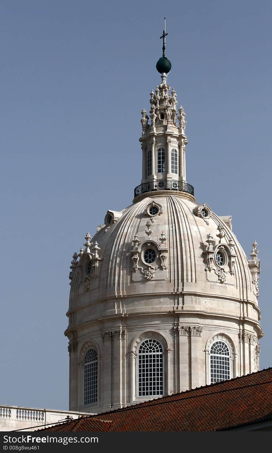 Basilica's cupola in Lisbon (Portugal)