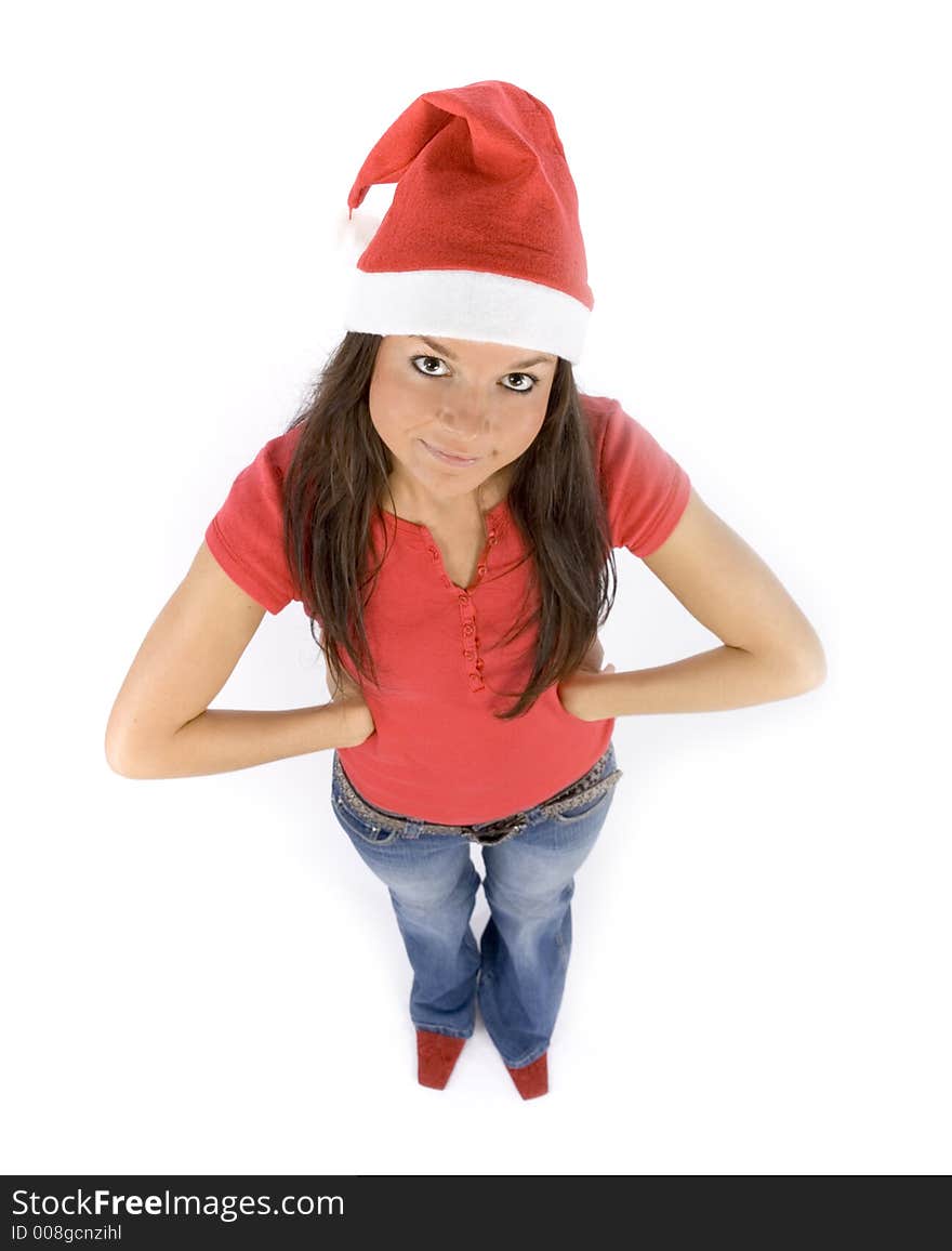 Young And Attractive Female Santa