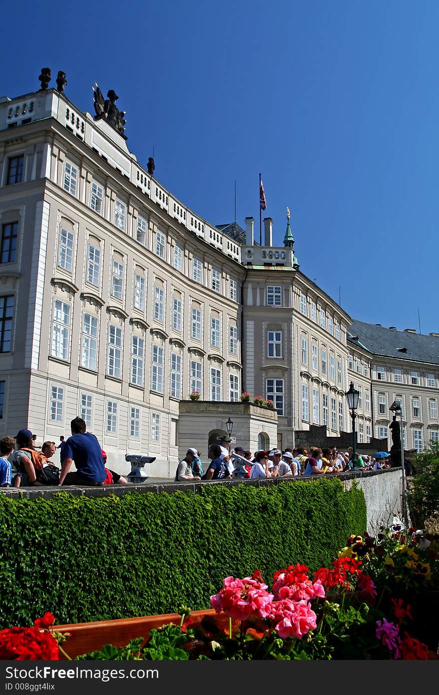 Castle and garden of Prague, Czech