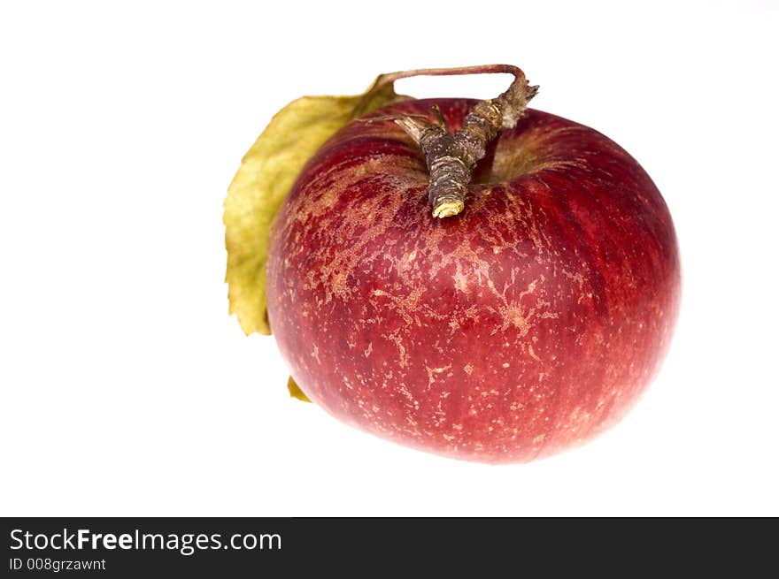 Isolated red apple