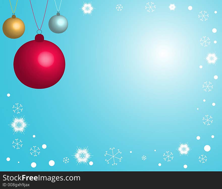 A christmas vector design in winter colors