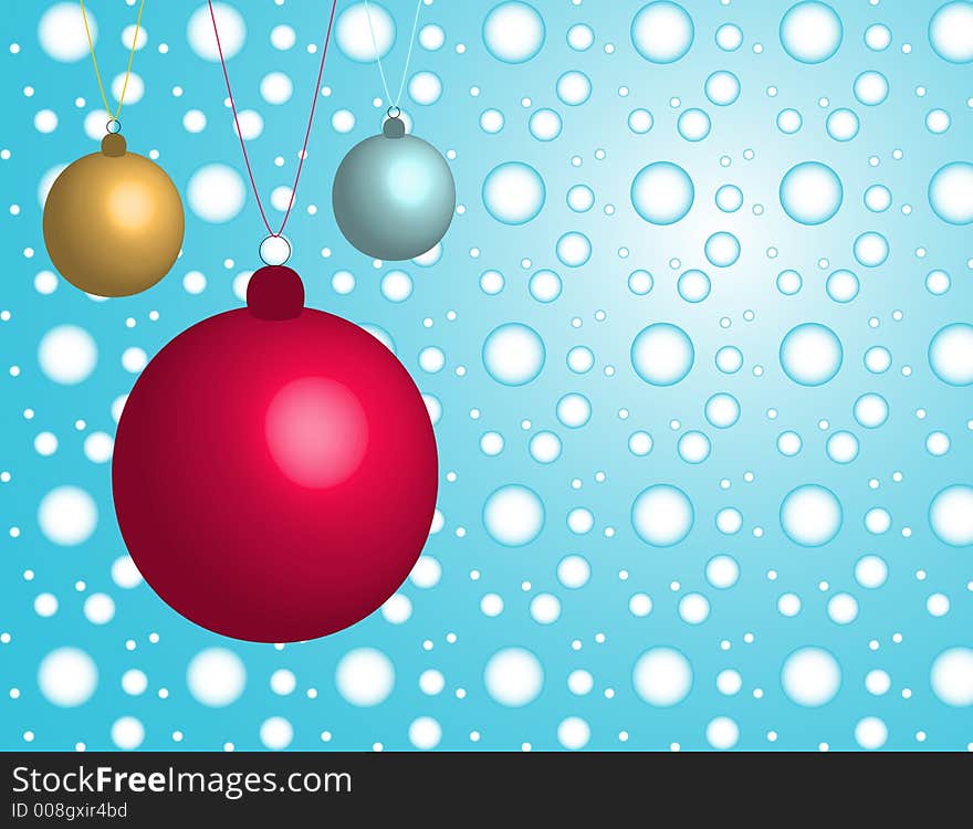 A christmas vector design in winter colors. A christmas vector design in winter colors