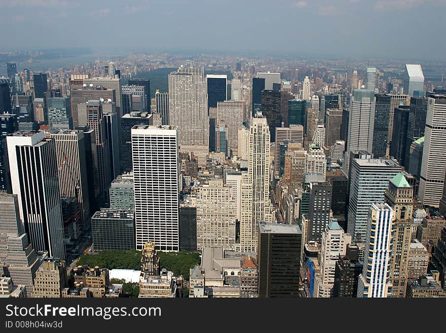 New York City – aerial view from Empire State Building