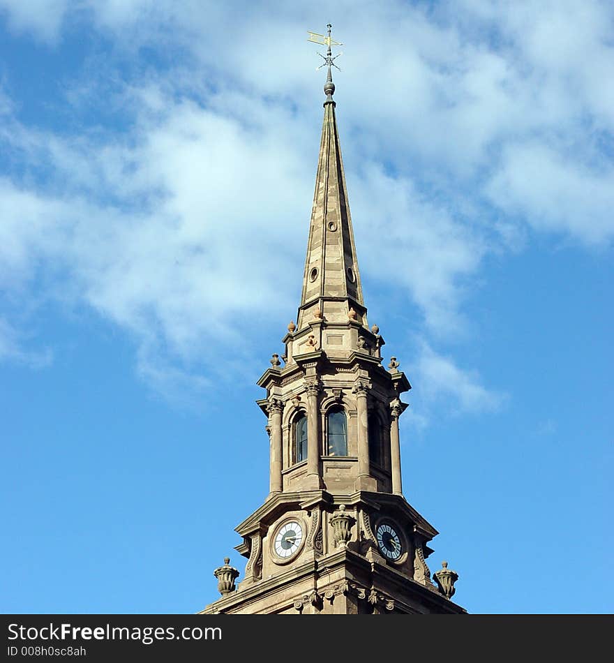 Arlington Street Church Steeple in Boston. Arlington Street Church Steeple in Boston.