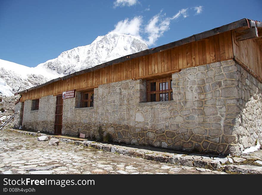 Stone hut in the Cordilleras mountain. Stone hut in the Cordilleras mountain