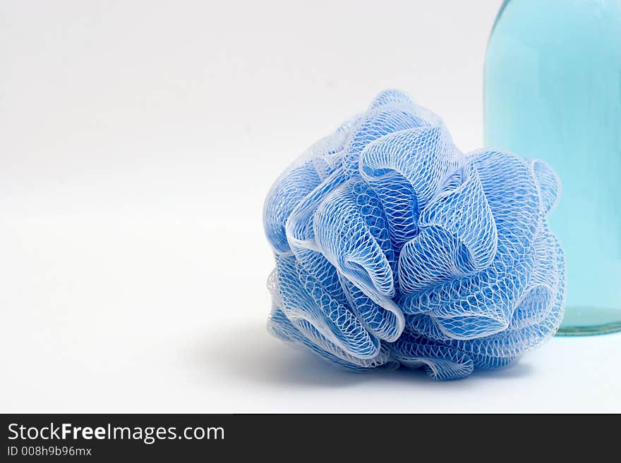 Loofah and Soap bottle