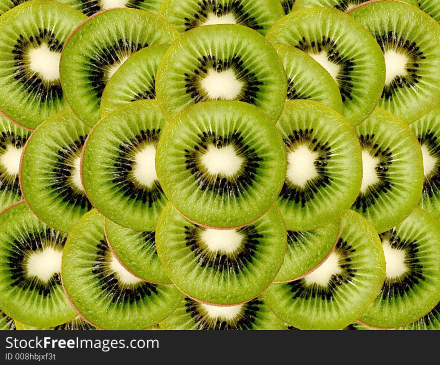 Kiwi slices as a background image