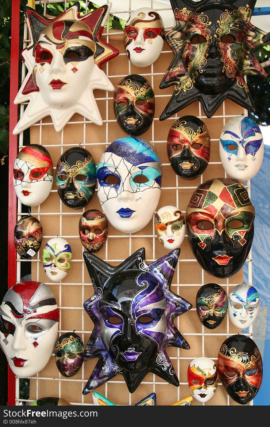 Traditional venetian masks for carnival. Traditional venetian masks for carnival