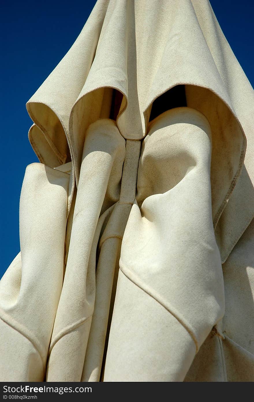 Detail of a parasol, on abeach at Crete