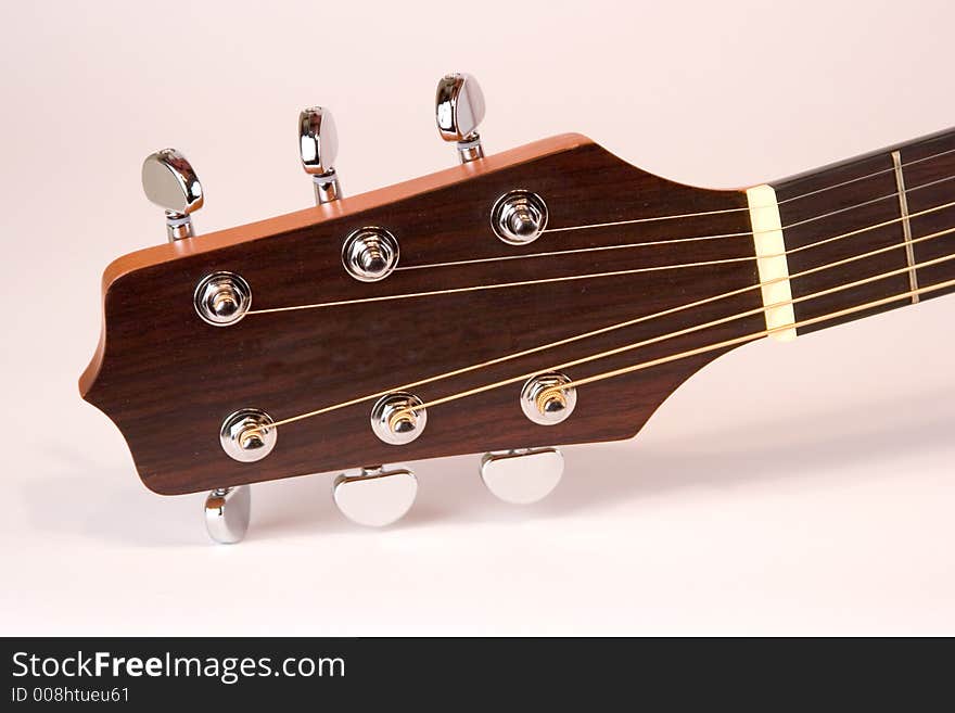 Isolated Acoustic Guitar Tuning Keys