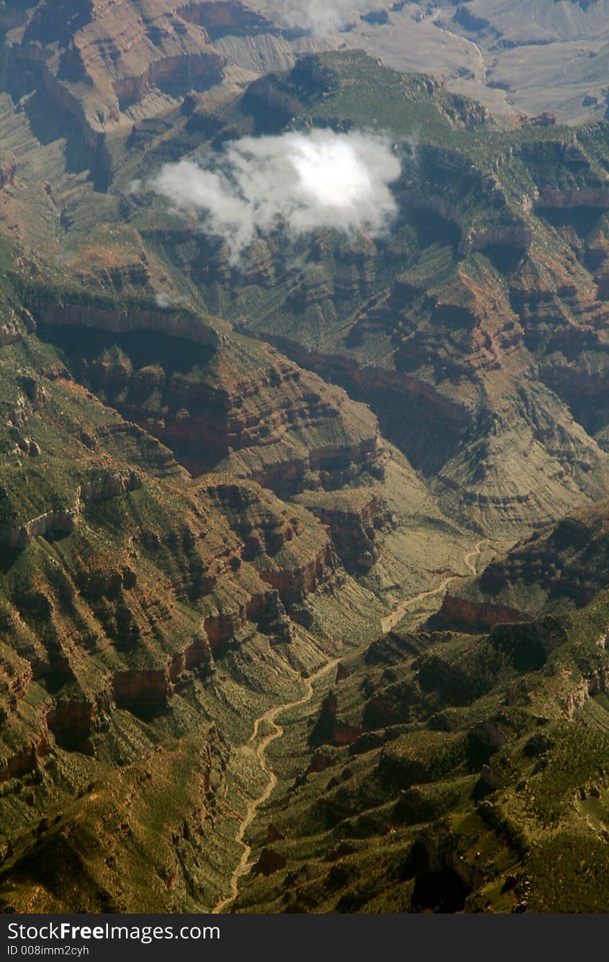 Cloud on canyon