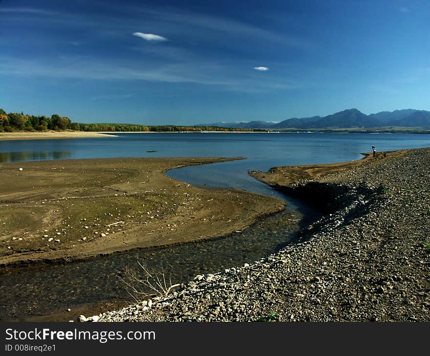 Water inflow out of the lake