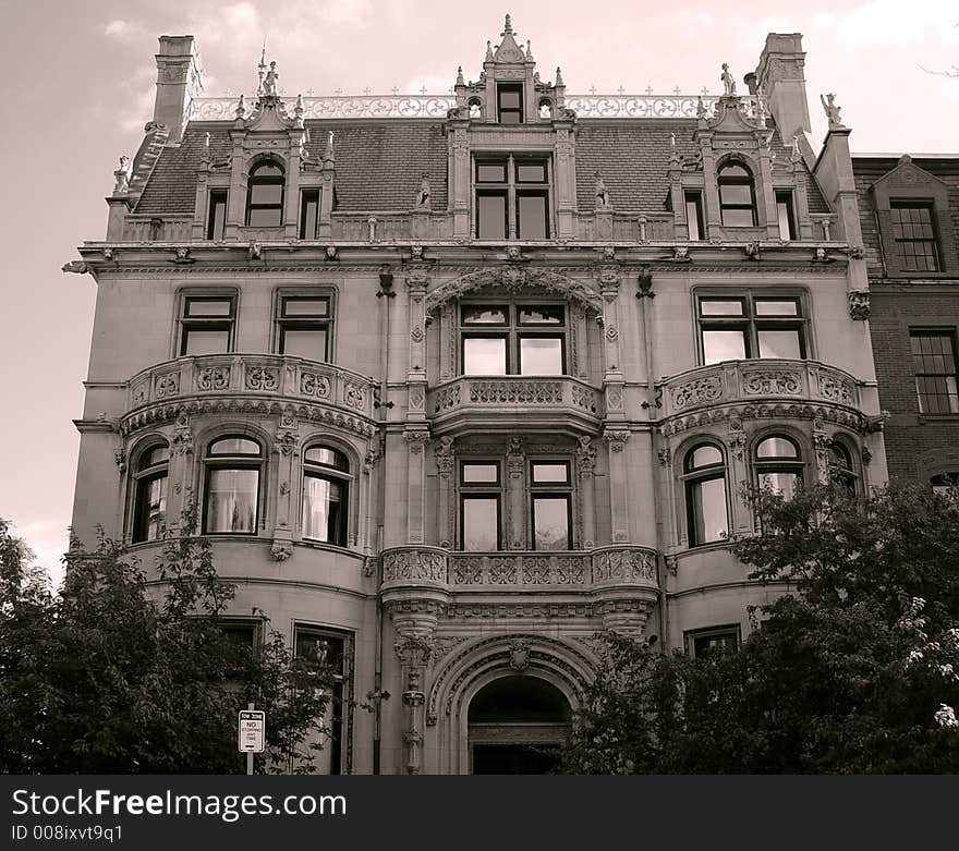 Burrage House located on Commonwealth Avenue in Boston Massachusetts