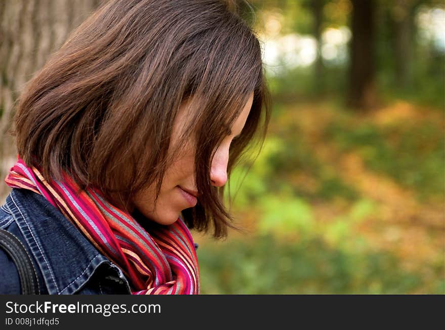 Young woman profile