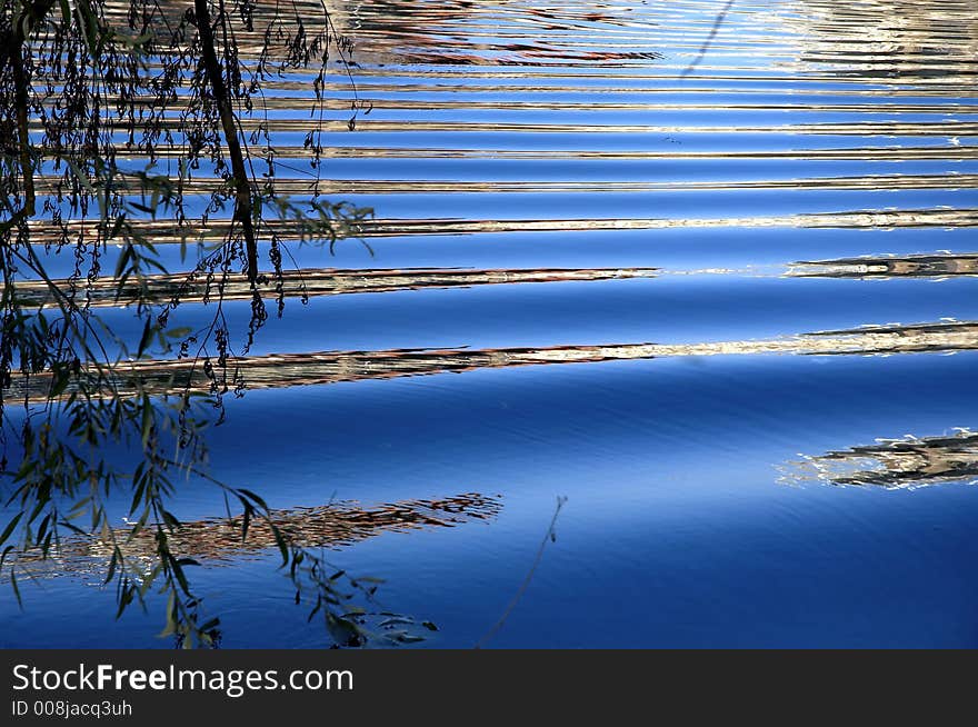 Wavy water at the cost of the lake. Wavy water at the cost of the lake