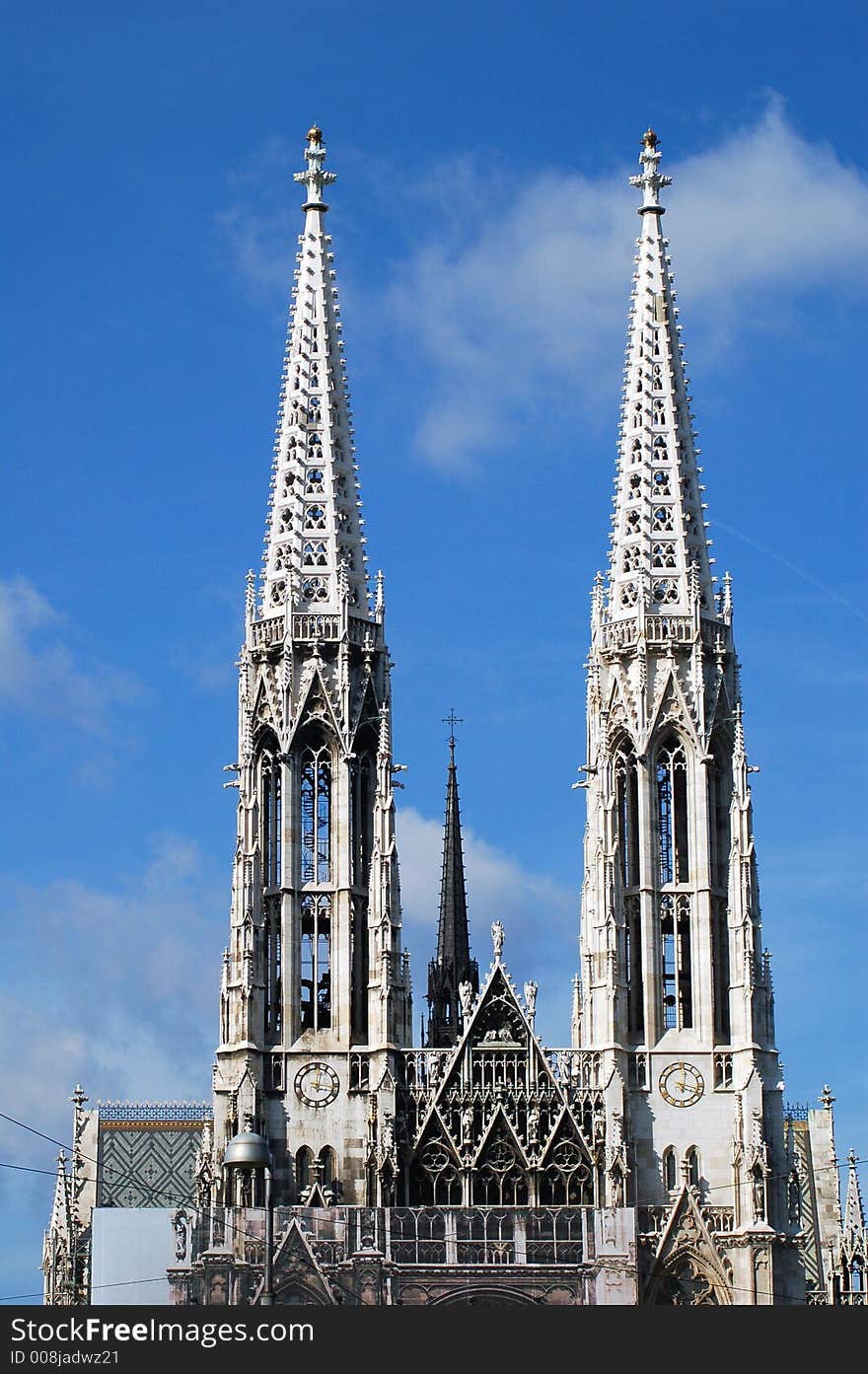 The church was built to a neo-gothic style in the late 19th century to commemorate the escape of the Emperor Francis Joseph from assasination. The church was built to a neo-gothic style in the late 19th century to commemorate the escape of the Emperor Francis Joseph from assasination.