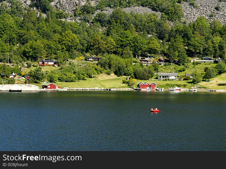 Picture of Lysefjord in Norway. Picture of Lysefjord in Norway.