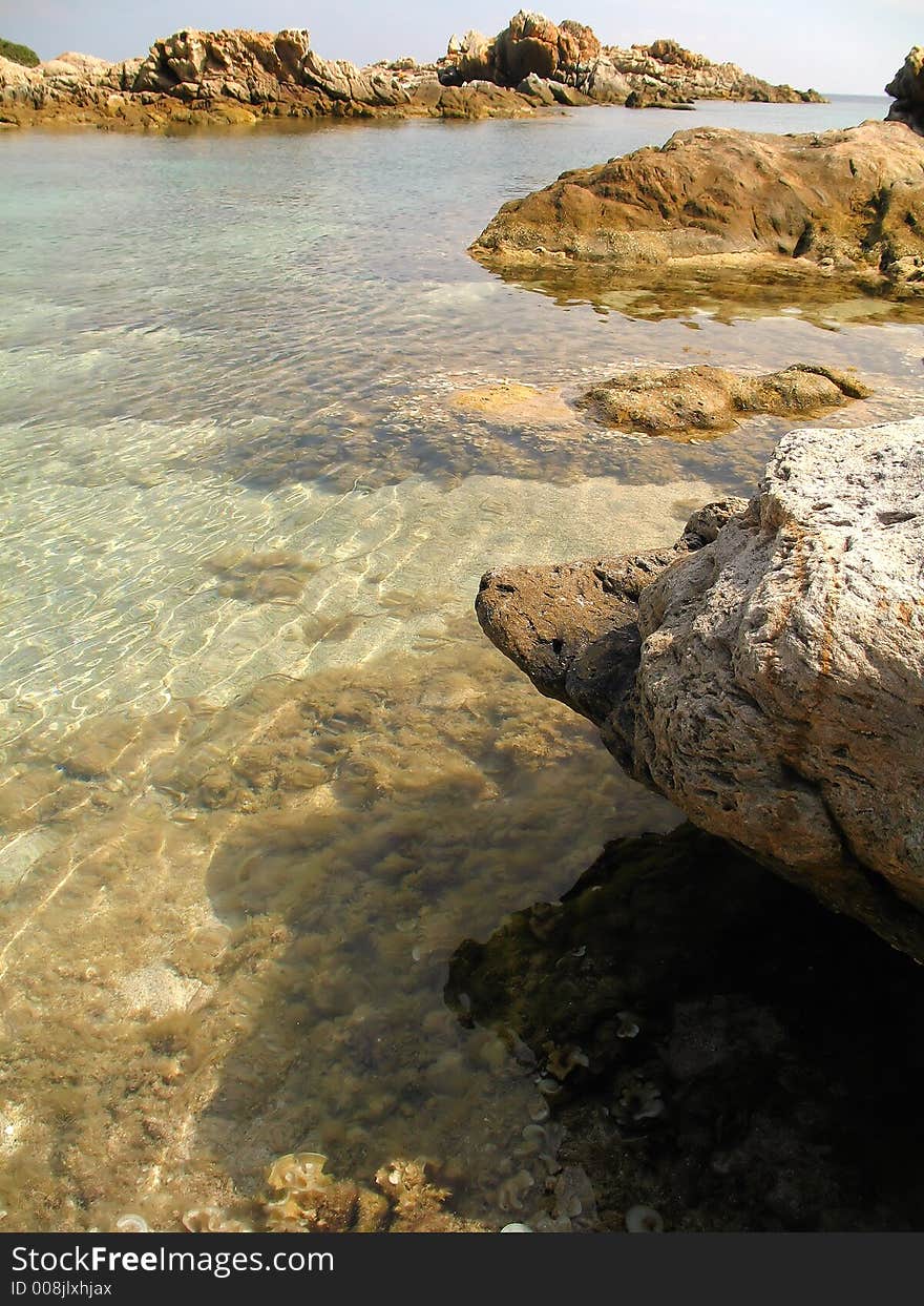 A strange beach in Sardinia (Italy)