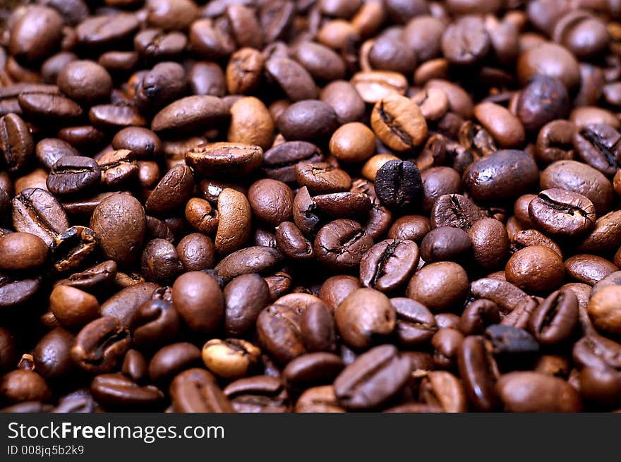 Coffee of fresh natural beans. Coffee of fresh natural beans