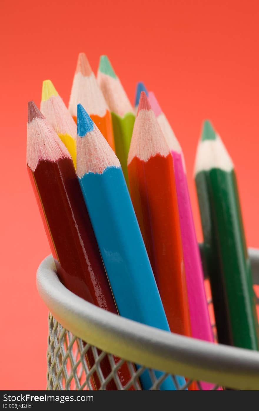 Various colored pencils close up 7. Various colored pencils close up 7