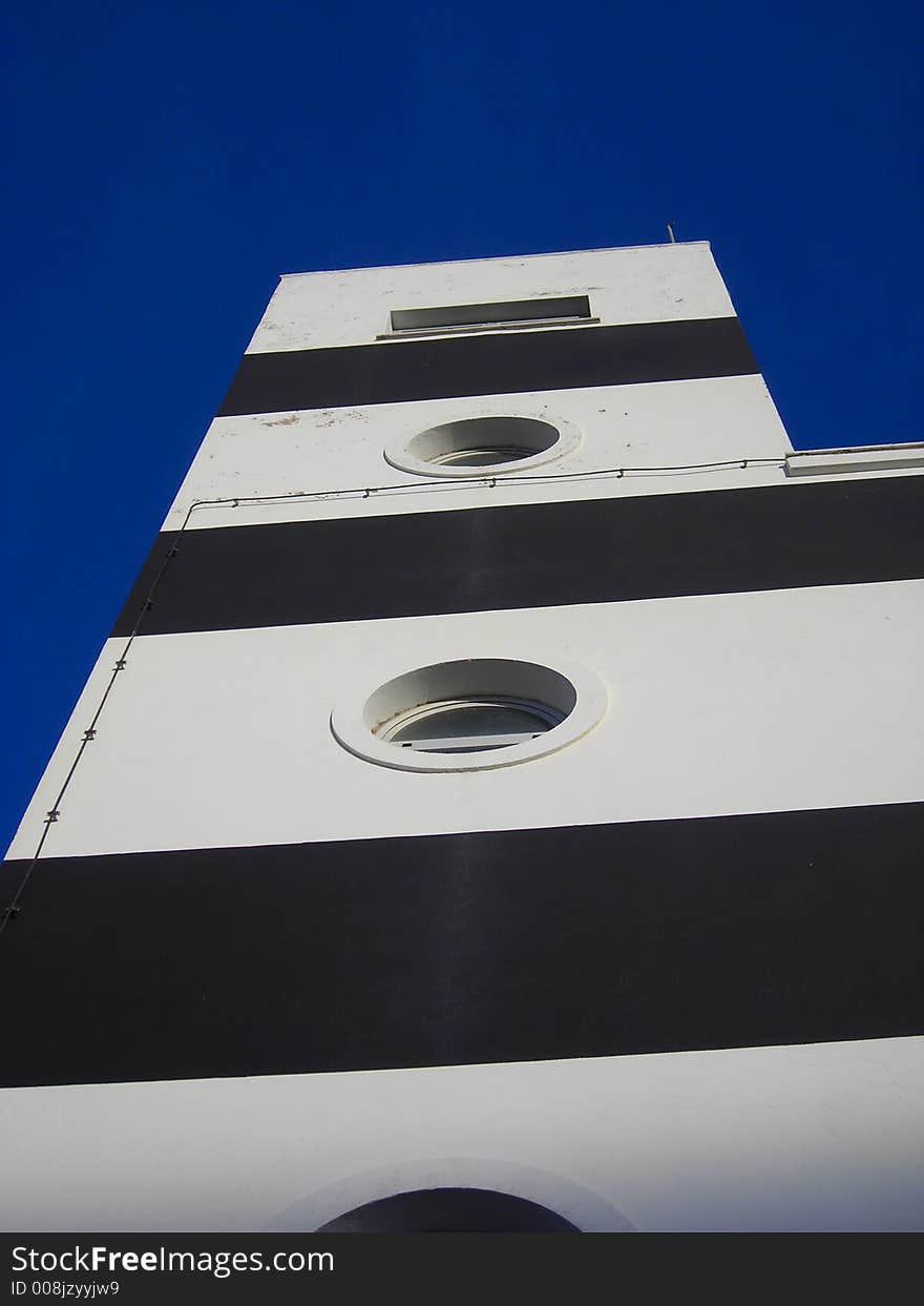 Italian lighthouse in sunny day