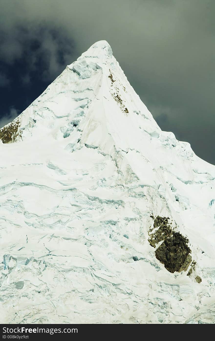 Beautiful mountain Alpamayo in Cordilleras. Beautiful mountain Alpamayo in Cordilleras