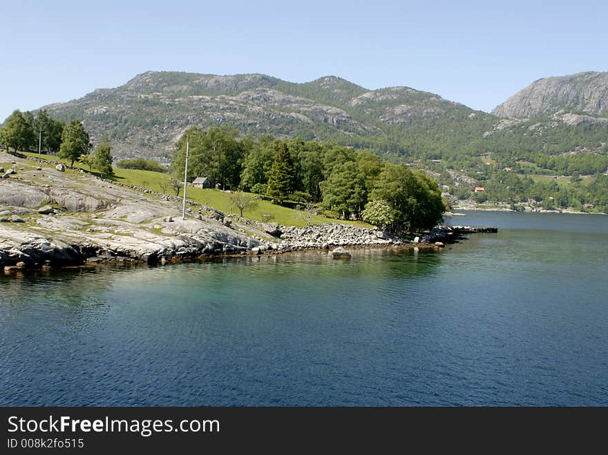 Picture of Lysefjord in Norway.