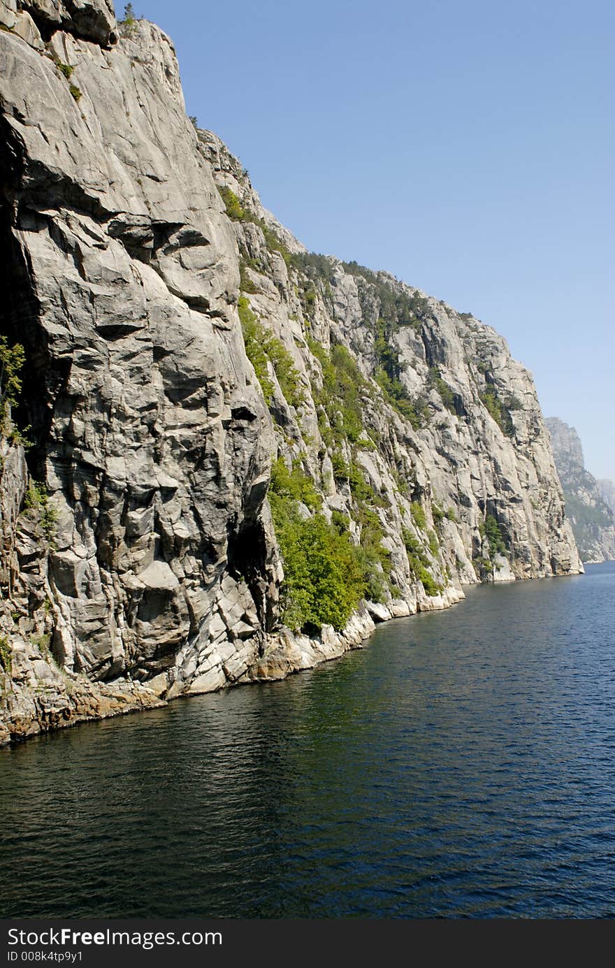 Picture of Lysefjord in Norway.