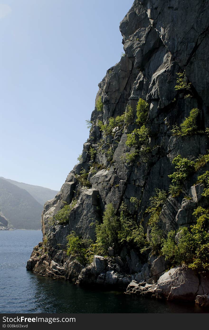 Picture of Lysefjord in Norway.