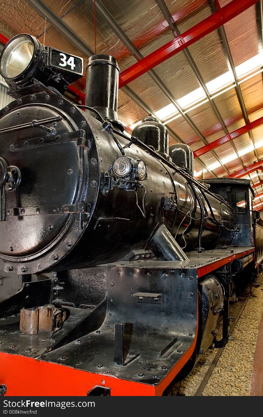 This restored steam engine was built in 1927. This restored steam engine was built in 1927.