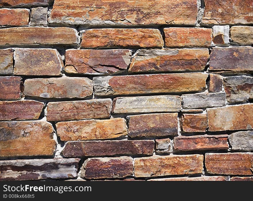 Colorful Stone Wall