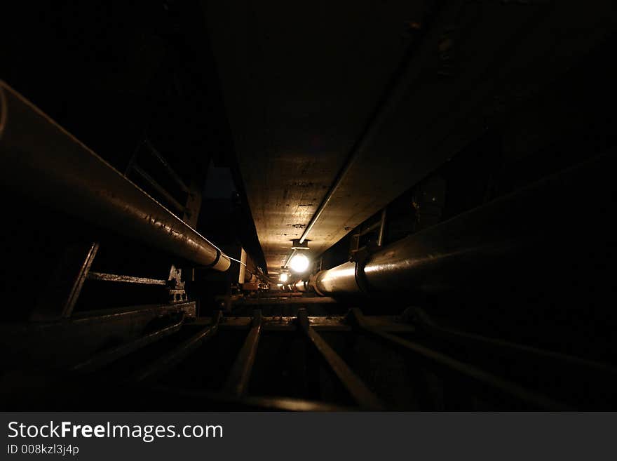 Stairwell in old building four