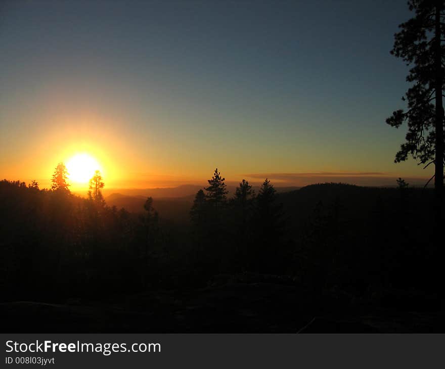 Yosemite sunset