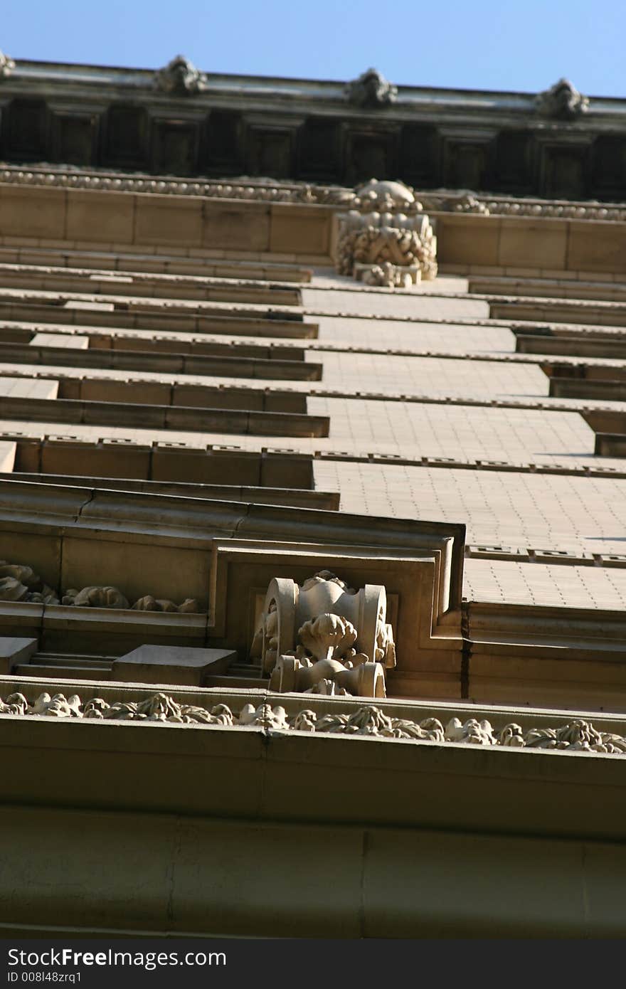 Detail of building in downtown Los Angeles. Detail of building in downtown Los Angeles.