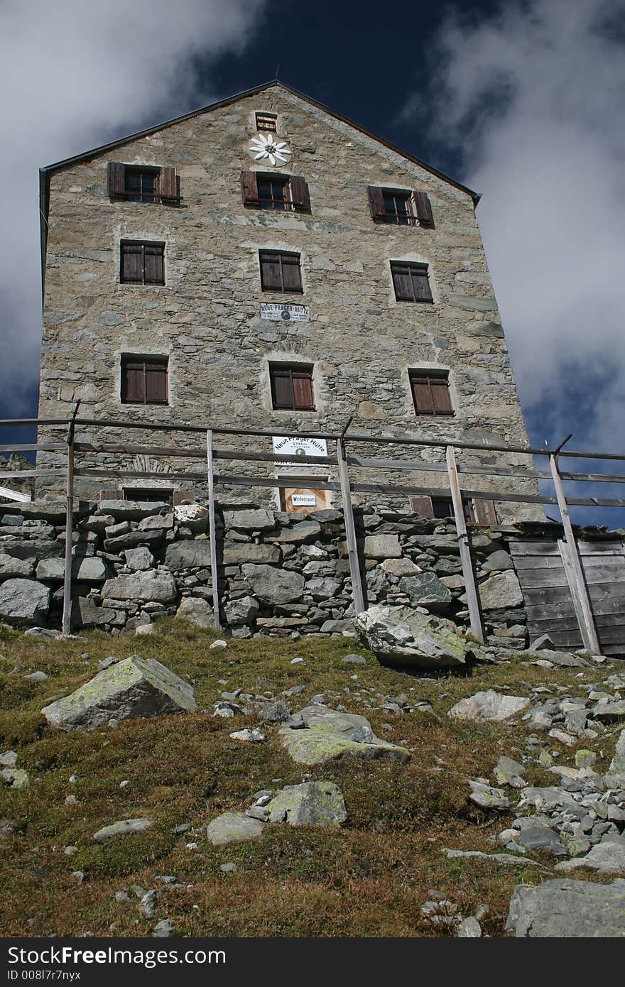 Old stone house in the mountains. Old stone house in the mountains