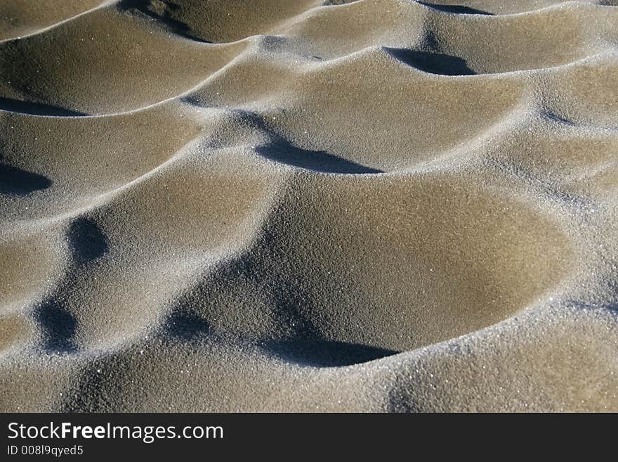 Snow dunes