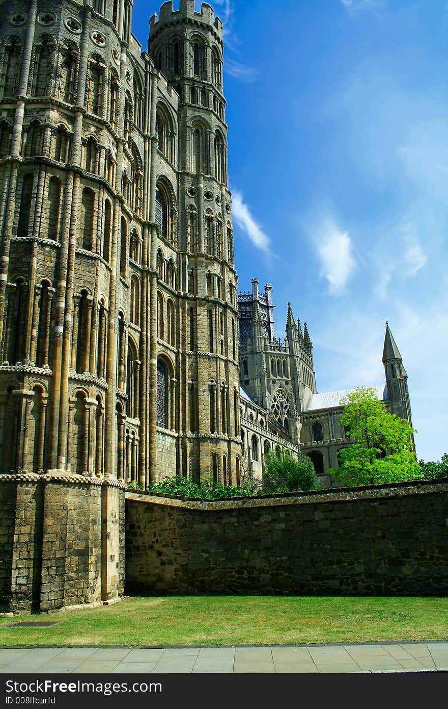 Ely Cathedral, Cambridgeshire, England. The seat of Anglican Bishop of Ely. The building was started in 1083. Ely Cathedral, Cambridgeshire, England. The seat of Anglican Bishop of Ely. The building was started in 1083.