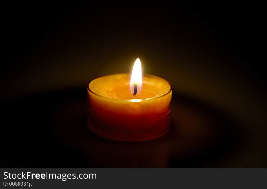 Photo of a Lit Candle / Candlelight