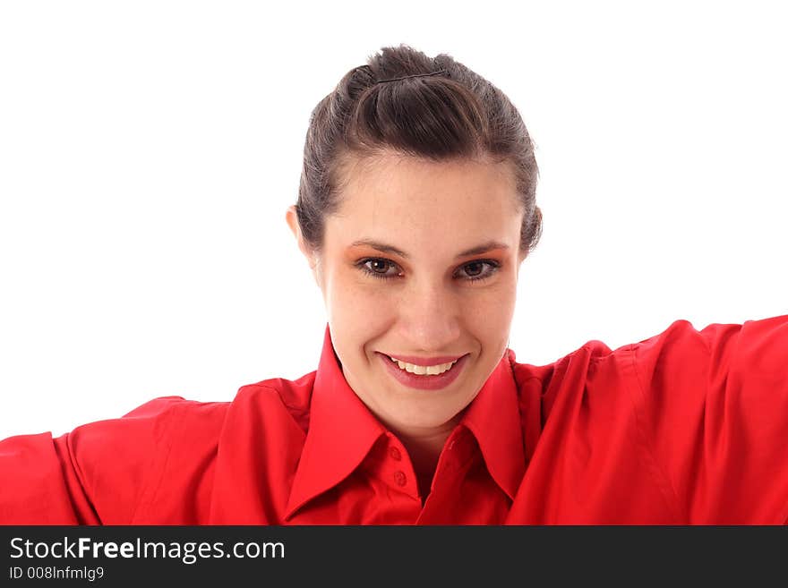 Stock photo of a smiling young woman. Stock photo of a smiling young woman