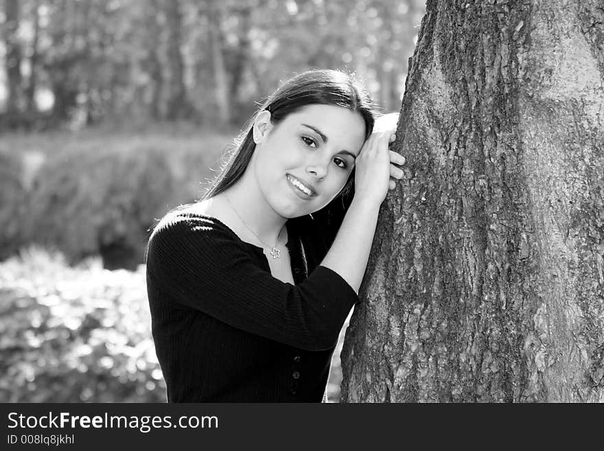 A very pretty teenage girl modeling for a photo shoot. A very pretty teenage girl modeling for a photo shoot.