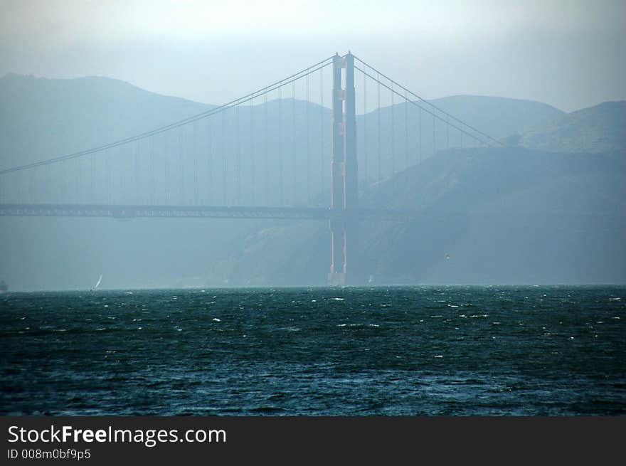 View on golden gate bridge in sanfrancisco. View on golden gate bridge in sanfrancisco