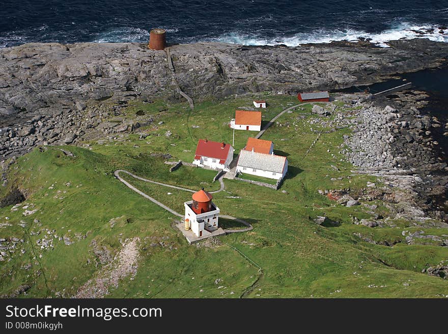 Lighthouse at the island Runde, Norway