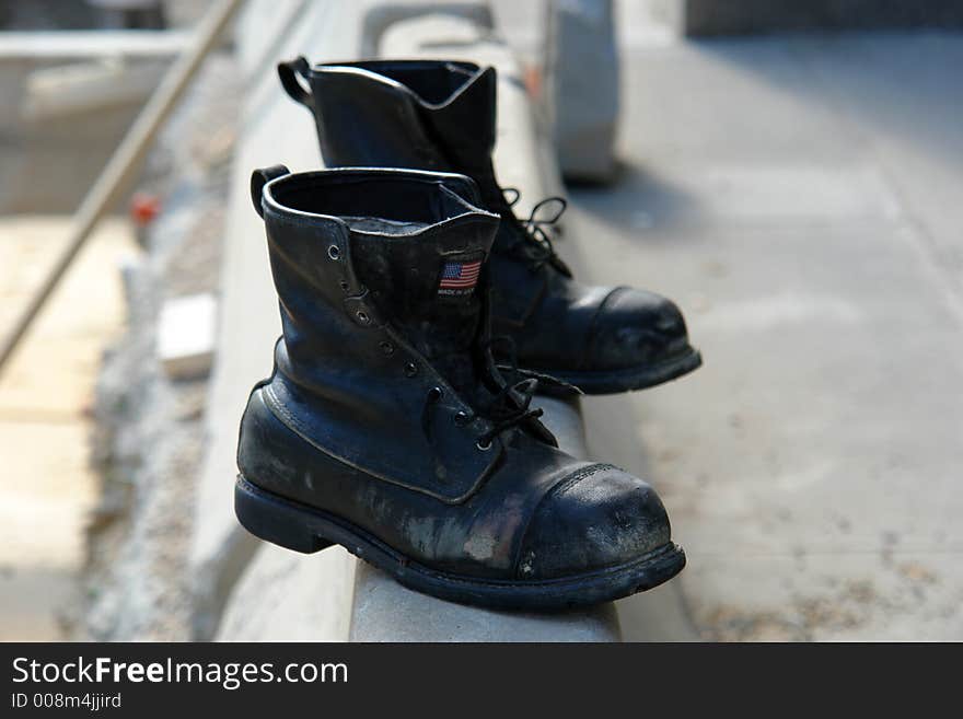 Old boots made in the USA