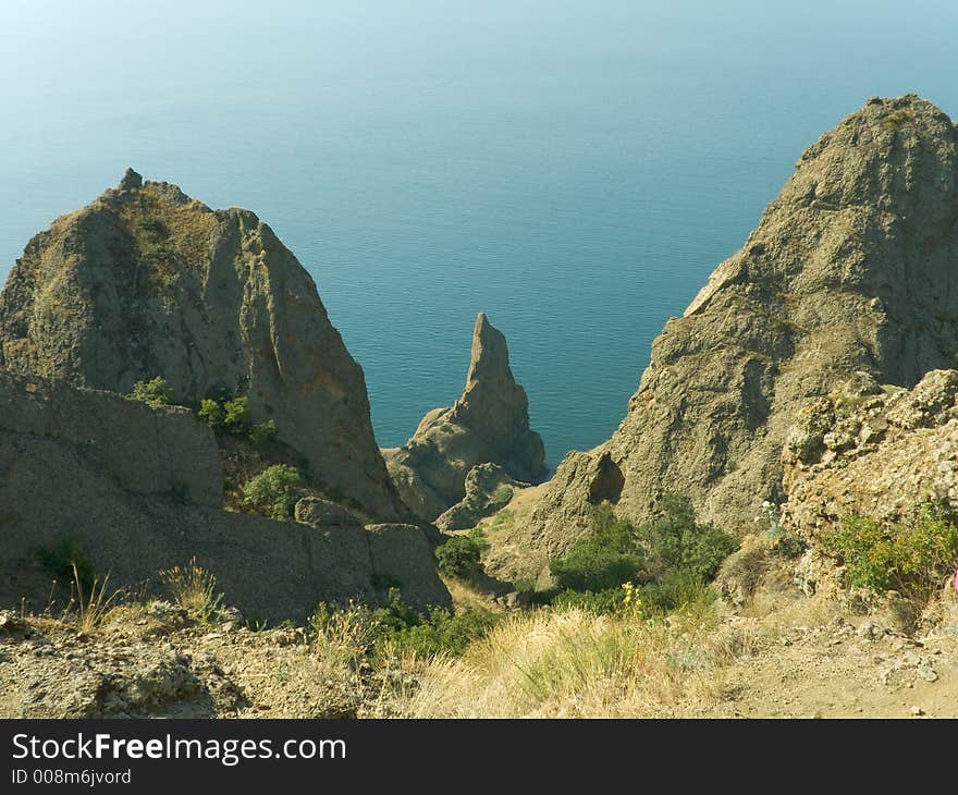 Canyon and sea