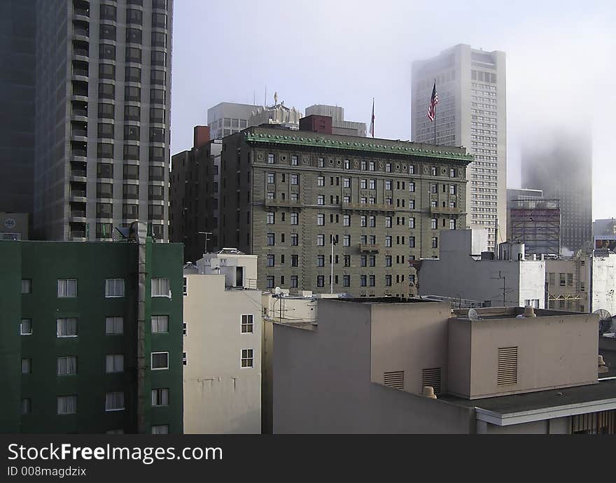 Fog In San Francisco Downtown